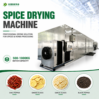 Industriële grote batch droogmachine voor kruiden en specerijen, geschikt voor komijnzaad, venkelzaad en verwerking van zwarte kardemom.
