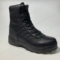 XC, Anti-choc EVA + semelle en caoutchouc USMC bottes de combat d'entraînement 6 pouces noir bottes de style solide pour hommes HSM044