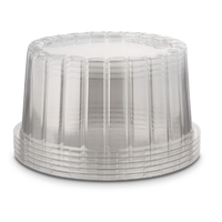 Boîtes à gâteaux en plastique transparent de qualité alimentaire, dômes à gâteaux, boîtes de mariage, emballage individuel pour gâteaux