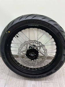 Kit de roues Supermoto 17'' en aluminium CNC pour Sur-Ron Ultra Bee, pneus de route slick, haute performance, <span class=keywords><strong>conversion</strong></span> complète pour vélo électrique - Product Image 4