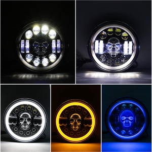 Faro LED de Alta y Baja Intensidad, DRL, Impermeable IP67, Redondo de 7 Pulgadas, Forma de Calavera, para Auto, Motocicleta, Todoterreno, SUV, Camiones - Product Image 6