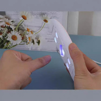 Mini Lampe à Ongles Portable Pliable pour Photothérapie, Séchoir UV 6W