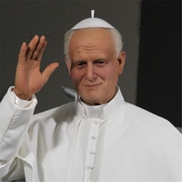 Statue en résine réaliste grandeur nature de la Sainte-Cène du Pape Jean-Paul II, sur mesure, hyper réaliste, à vendre