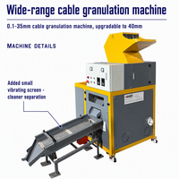 VANER 80-100KG/H Usine de granulation et de broyage de câbles en cuivre recyclé de haute qualité VANER à vendre
