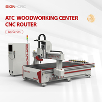 Vente directe d'usine - Routeur CNC pour le travail du bois A4 1325 PRO avec moteur servo AC pour l'industrie du meuble