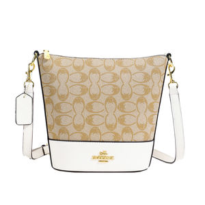 Sac seau de style rétro européen-américain avec fermoir arrière, en PU, doublure intérieure en fibre de polyester. - Product Image 1