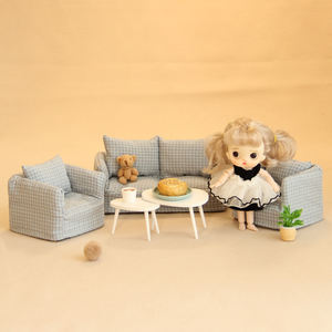 เฟอร์นิเจอร์หนูขนาดเล็กทำด้วยมือแบบนอร์ดิกสำหรับผู้ใหญ่เกมแบบโต้ตอบสำหรับครอบครัวบ้านตุ๊กตาขนาดเล็กสไตล์เรซิน - Product Image 2