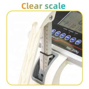 Hochpräzise <span class=keywords><strong>200kg</strong></span> Gewichts waage <span class=keywords><strong>Personal</strong></span> BMI Körperfett messung Analyse Größe und Gewicht Waage - Product Image 3