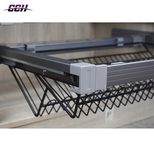 Organizzatore per Armadio in Metallo <span class=keywords><strong>con</strong></span> Portascarpe, Cestelli Estraibili Scorrevoli e Appendiabiti per Pantaloni - Product Image 3