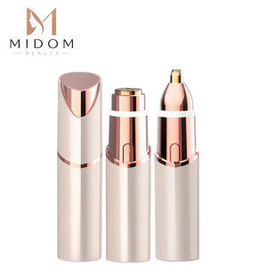 Tondeuse Électrique Double Tête USB la Plus Vendue, Épilateur Corporel Complet, Rasoir à <span class=keywords><strong>Sourcils</strong></span> en Forme de Rouge à Lèvres pour Hommes et Femmes, en ABS - Product Image 1