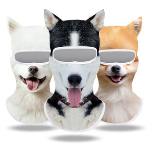 Máscara Facial Completa para Cosplay de Halloween 2025 com Balaclava Respirável, Proteção UV, Protetor Solar e Orelhas de Animal 3D com Impressão Digital - Product Image 3