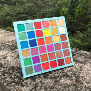 Private Label Make Up Cosmetici no commercio all'ingrosso di marca di trucco Premuto 36 di colore al neon glitter eyeshadow <span class=keywords><strong>glow</strong></span> in dark occhi - Product Image 4