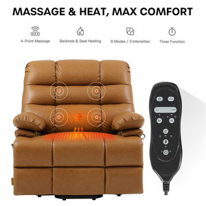 파워 리프트 리클라이너, 마사지 및 난방 시스템(8가지 모드), 크고 키 큰 사용자용으로 설계됨(500파운드 무게 용량) - Product Image 4