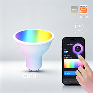 หลอดไฟ LED อัจฉริยะ CCTRGB รองรับ Alexa และ Google Assistant รุ่น Gu10 AC230V 5W สำหรับควบคุมการหรี่แสง วัสดุพลาสติก - Product Image 1