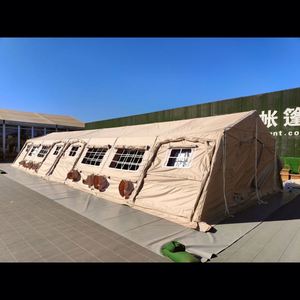 Large <b>Frame</b> Military-grade Summer Tent Waterproof Oxford PVC Tarpaulin Desert Beige Heavy-duty 80sqm 40 Person One Bedroom for - Product Image 4