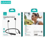 USAMS YQ24 Earbud In-Ear Mini, headphone Headset Gaming nirkabel TWS olahraga Stereo lari harga pabrik