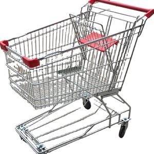 Chariot de supermarché en plastique, pour les courses, certifié ISO, 80L - Product Image 6
