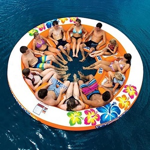 Phao Nước Bơm Hơi Đảo 6 Người Phòng Chờ Tùy Chỉnh Bằng Nhựa PVC Cho Hồ Và Đại Dương Tiệc Tùng - Product Image 4