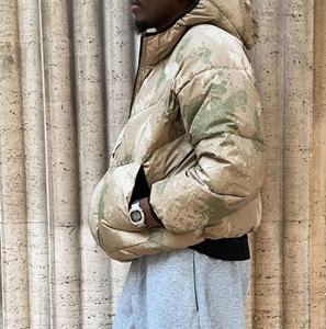 Vestes matelassées surdimensionnées à capuche, coupe-vent, imprimées, avec logo <span class=keywords><strong>personnalisé</strong></span>, 100% polyester, design de créateur, pour l'hiver - Product Image 4