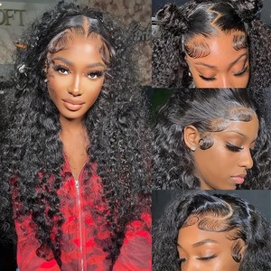 Mode transfrontalière marron foncé 13*4 petit tube d'enveloppement bouclé perruque <span class=keywords><strong>afro</strong></span> bouclée naturel réaliste toutes les couleurs teintable pour la vente à chaud - Product Image 1