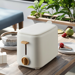 Ohigitechi <span class=keywords><strong>2025</strong></span> nóng bán 2 lát máy nướng bánh mì W/khe rộng hơn cho tất cả các loại bánh mì tự động bật lên 6 cấp độ màu nâu W/chống bụi che - Product Image 2