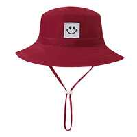 2 Piezas de Sombrero para Bebé con Cara Sonriente, Gorro de Pescador para Niños y Niñas de 0 a 5 Años, Protección Solar UPF 50+, 100% Algodón, Casual