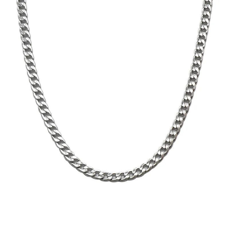 3mm Stainless Steel Chain Necklaces for Women Men Long Hip Hop Necklace on The Neck Collar Fashion Jewelry Gift Accessories
