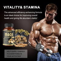 Capsules de Maca Plus OEM ODM à Marque Privée pour Hommes et Femmes avec Ginseng, Maca Noire, Maca Rouge – Complément Herbal