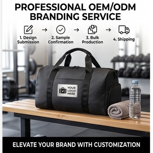 Custom Logo Waterproof Gym <b>Duffel</b> <b>Bag</b> with Shoe Compartment Wet Pocket Large Capacity Travel Weekender Sports <b>Bag</b> - Product Image 1