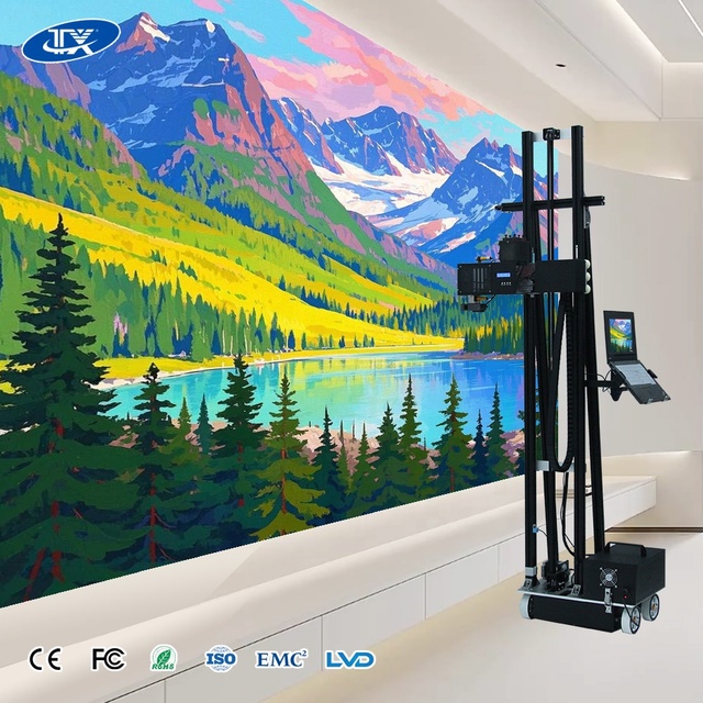 2026 3d 4d 5d Outdoor Indoor Uv Ink Vertical Mural Wall Pen Inkjet Printer Décor Machine for Sales
