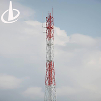 Tour de télécommunication 4G galvanisée à chaud, mât de communication en acier cornière, support d'antenne extérieure pour signal TV et téléphonique