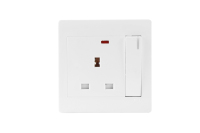 Prises électriques standard britanniques SANSHE Double sortie, prise de courant murale UK 13A