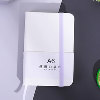 Großhandel Benutzerdefiniertes Logo PU-Leder Notizbuch Tagebuch Hochwertiges Werbe-Notizbuch Tragbares A6 Taschennotizbuch Mini-Journale