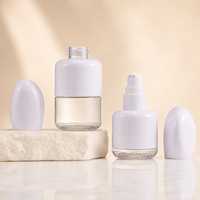 Emballage cosmétique personnalisé en PET, flacon de 50 ml, 100 ml, 120 ml, bouchon rond ovale, flacon pompe pour lotion et sérum pour soins de la peau, OEM ODM