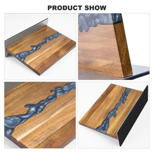 Porte-<span class=keywords><strong>couteaux</strong></span> magnétique personnalisé double face en bois d'acacia et résine, écologique, aimants puissants <span class=keywords><strong>pour</strong></span> la <span class=keywords><strong>cuisine</strong></span>, taille personnalisable - Product Image 4
