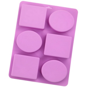 Wholesale 3D Flower <b>square</b> Rectangular Cake Soap Moulds Handmade Silicone Soap Mold with logo - Product Image 3