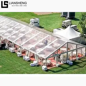 2024 Hot Sale Outdoor Tents Clear Transparent Wedding Party Tent Event Customized Size Marquee