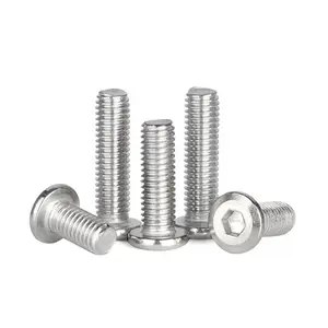 High Quality 304 Stainless Steel Flat Chamfer Head Hex Socket Furniture Accessories Screw wood screw