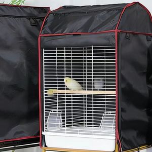 Funda para Jaula de Pájaros Duradera, Transpirable y Lavable, con Cierre, Bandeja de Plástico, Universal, Negra, Impermeable, Estilo Moderno - Product Image 2
