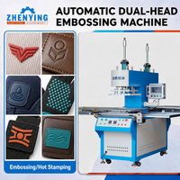 Doppelheizplatten-Design Automatische T-Shirt-Prägemaschine für Silikon-Etiketten-Wärmeübertragung auf Kleidung