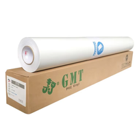 Rouleau de vinyle auto-adhésif en PVC imprimable le plus favorable pour l'impression d'autocollants en verre à colle grise Vinyle adhésif en polymère GMT
