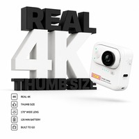 Mini Caméra Vlog Intelligente 4K30fps 20MP Double Objectif Grand Angle 170° Format de Poche Wi-Fi Intégré Contrôle par Application Gyroscope 6 Axes EIS Type Magnétique