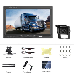 Podofo 7 ''tín hiệu kỹ thuật số không dây sao lưu máy ảnh màn hình IP68 không thấm nước tầm nhìn ban đêm BSD + Phía sau xem máy ảnh cho xe tải xe buýt <span class=keywords><strong>RV</strong></span> - Product Image 6