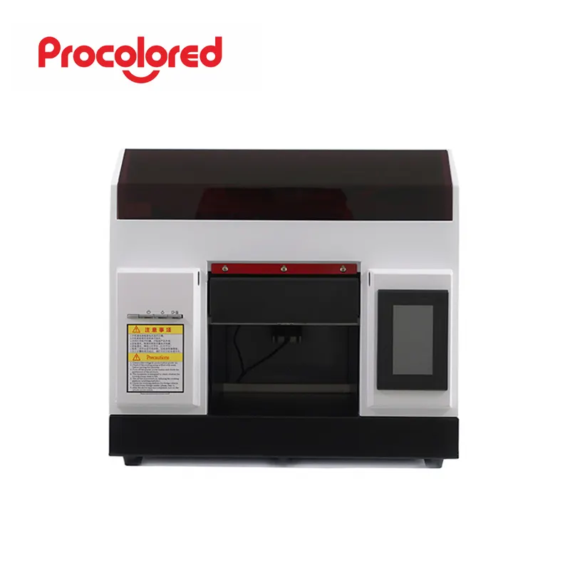 Procolored A4 size UV flatbed printer for PVC card metal wood pen mugs printing machine 6 colors continuous inkjet