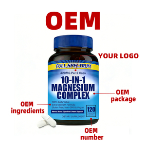 Venta Directa de Fábrica de Cápsulas de Magnesio Compuesto que Favorecen la Salud Neurológica, Esquelética, Digestiva y Cardíaca - Product Image 3