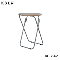 Table Console Ronde Pliante Portable en Bois pour Extérieur, Idéale pour Repas ou Support TV – Prix Usine