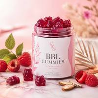 Bonbons gélifiés aux fruits BBL avec plusieurs extraits de plantes et jus concentré de framboise, vente en gros