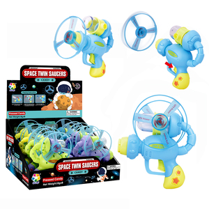 Jouet pistolet confiserie soucoupe volante spatiale |   <span class=keywords><strong>Bonbons</strong></span> sans sucre pour les jeux en plein air pour enfants |   <span class=keywords><strong>Bonbons</strong></span> sans sucre - Product Image 1