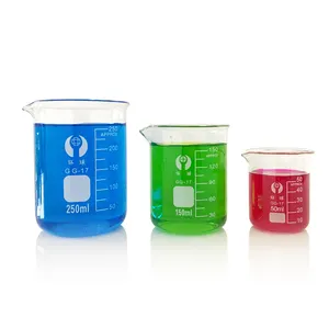 High quality 5ml transparent glass beaker with a scale Laboratory glassware