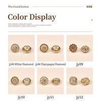 Boutons-pression personnalisables en alliage plaqué de forme spéciale, style rétro unique, lavables, à dos plat, pour jeans, motif champignon et diamant, vente en gros